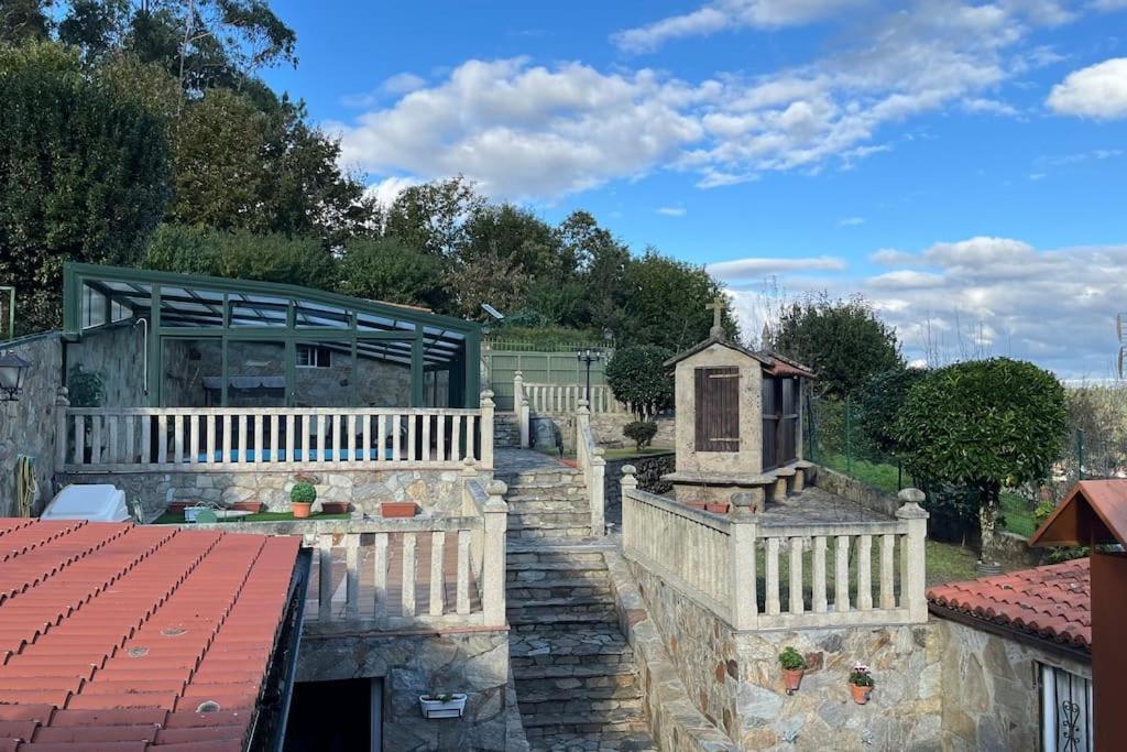 Casa Isaac - Casa Turismo Rural Con Piscina Cerca De Santiago De Compostela Villa Ames Exterior photo