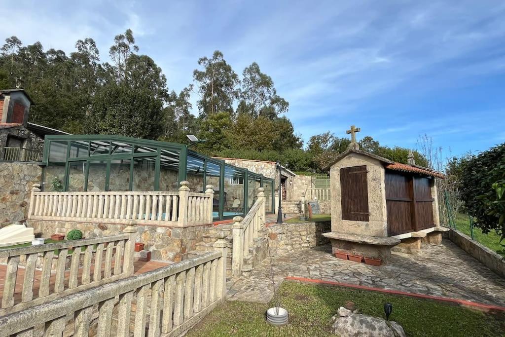 Casa Isaac - Casa Turismo Rural Con Piscina Cerca De Santiago De Compostela Villa Ames Exterior photo